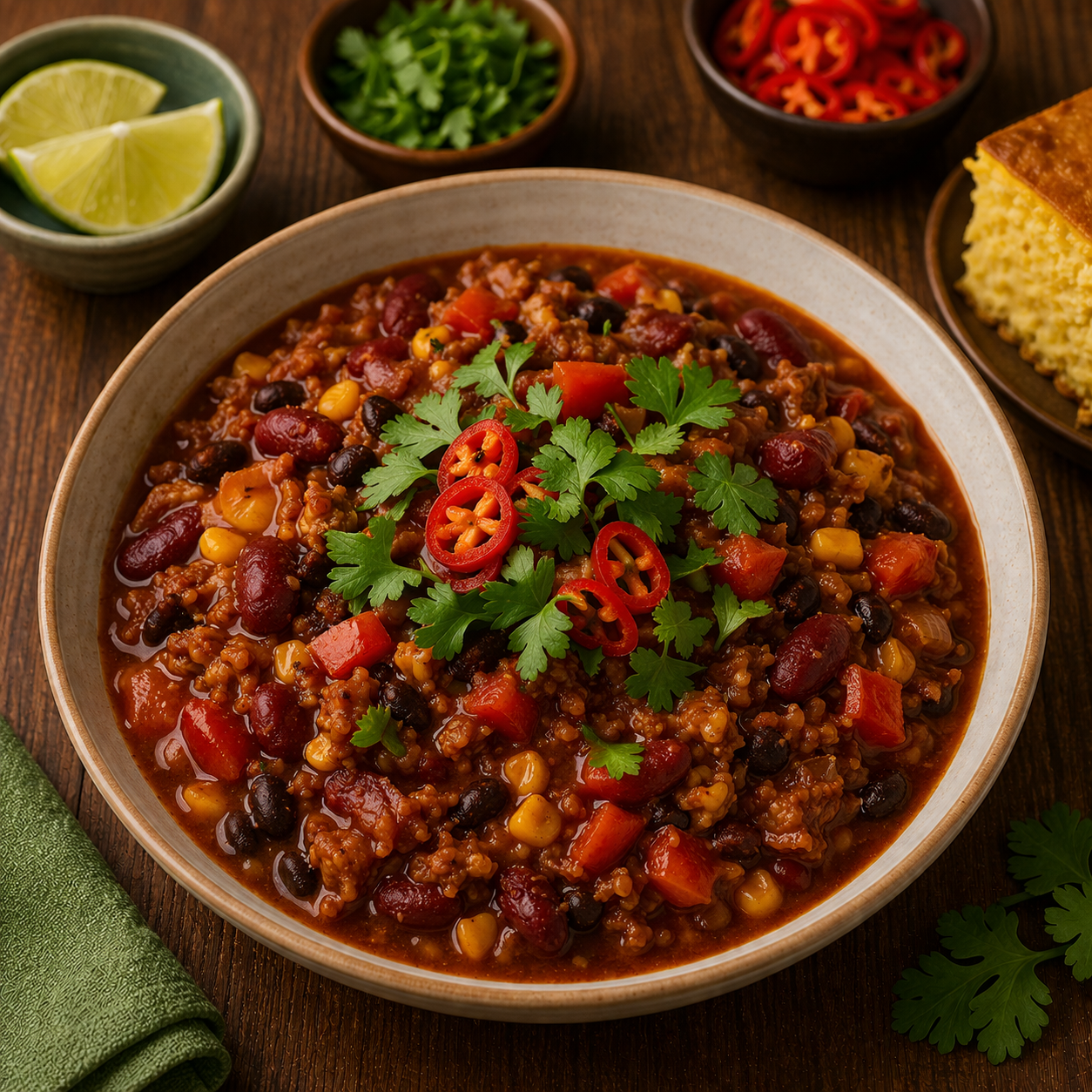 Veganes Chili sin Carne